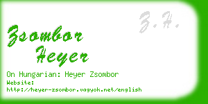zsombor heyer business card